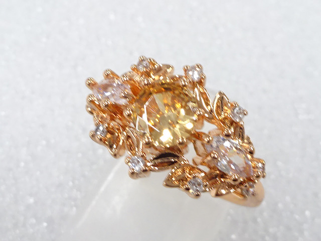 色石　指輪(16号)